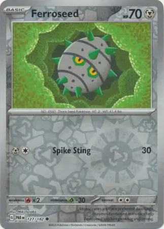 Ferroseed 127/182 (SV04: Paradox Rift)  - Reverse Holofoil