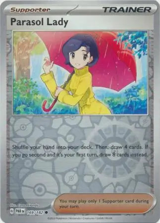 Parasol Lady 169/182 (SV04: Paradox Rift)  - Reverse Holofoil
