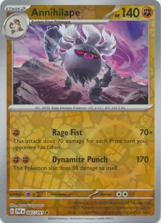 Annihilape 047/091 (SV: Paldean Fates)  - Reverse Holofoil