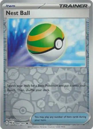 Nest Ball 084/091 (SV: Paldean Fates)  - Reverse Holofoil