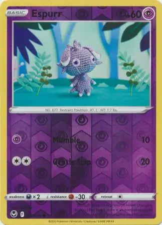 Espurr 081/195 (SWSH12: Silver Tempest)  - Reverse Holofoil