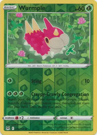 Wurmple 006/196 (SWSH11: Lost Origin)  - Reverse Holofoil
