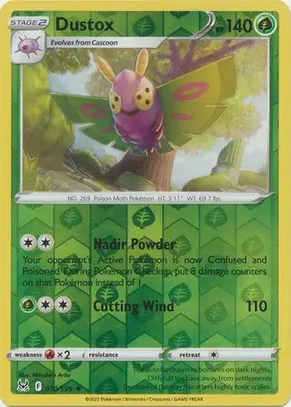 Dustox 010/196 (SWSH11: Lost Origin)  - Reverse Holofoil