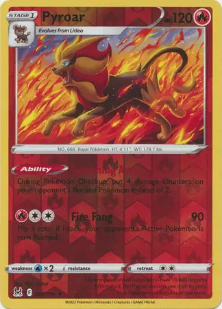 Pyroar 029/196 (SWSH11: Lost Origin)  - Reverse Holofoil
