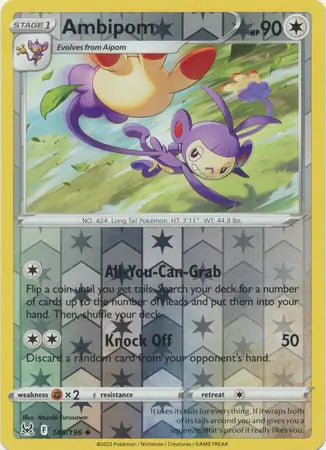 Ambipom 145/196 (SWSH11: Lost Origin)  - Reverse Holofoil