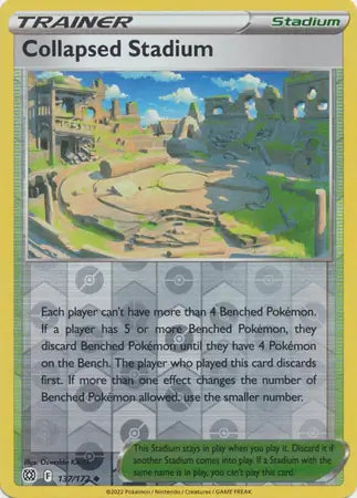 Collapsed Stadium 137/172 (SWSH09: Brilliant Stars)  - Reverse Holofoil