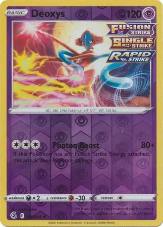 Deoxys 120/264 (SWSH08: Fusion Strike)  - Reverse Holofoil