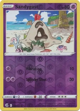 Sandygast 125/264 (SWSH08: Fusion Strike)  - Reverse Holofoil