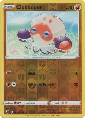Clobbopus 152/264 (SWSH08: Fusion Strike)  - Reverse Holofoil