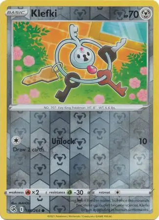 Klefki 186/264 (SWSH08: Fusion Strike)  - Reverse Holofoil