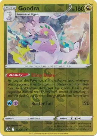 Goodra 197/264 (SWSH08: Fusion Strike)  - Reverse Holofoil