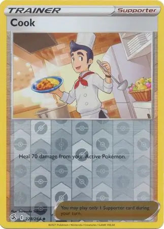 Cook 228/264 (SWSH08: Fusion Strike)  - Reverse Holofoil