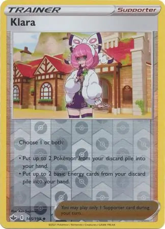 Klara 145/198 (SWSH06: Chilling Reign)  - Reverse Holofoil