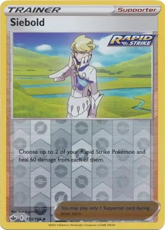 Siebold 153/198 (SWSH06: Chilling Reign)  - Reverse Holofoil