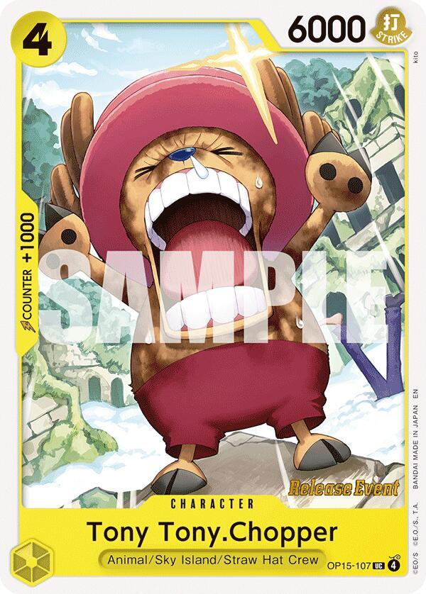 Tony TonyChopper OP15 107 OP15-107 (Adventure on Kami's Island Release Event Cards) 