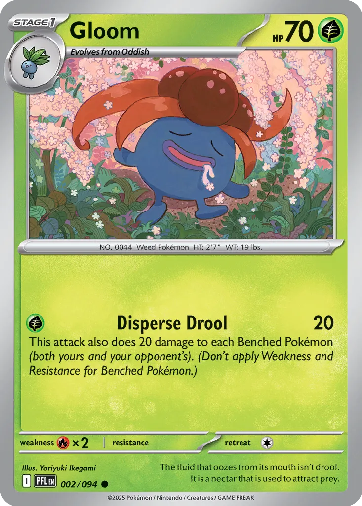 Gloom 002/094 (ME02: Phantasmal Flames)  - Reverse Holofoil