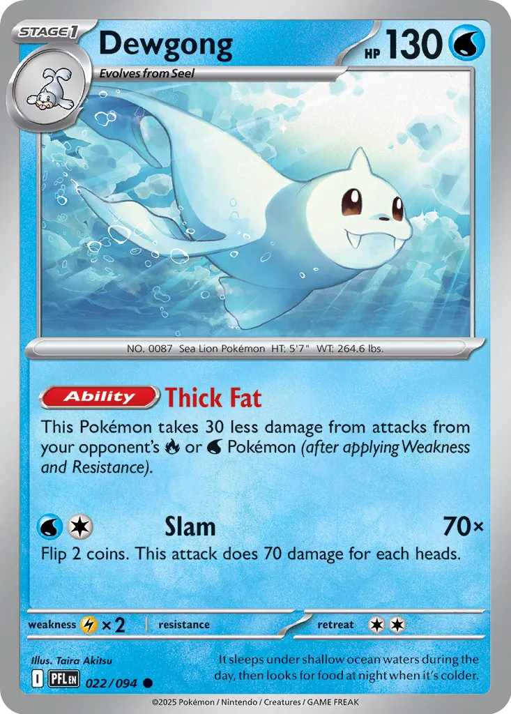 Dewgong 022/094 (ME02: Phantasmal Flames) 