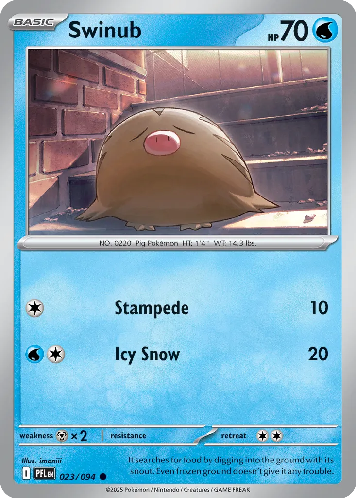 Swinub 023/094 (ME02: Phantasmal Flames) 