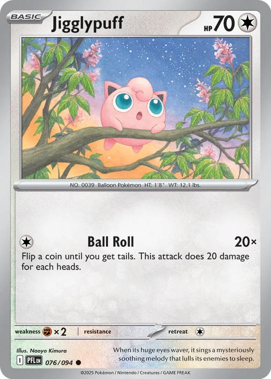 Jigglypuff 076/094 (ME02: Phantasmal Flames) 