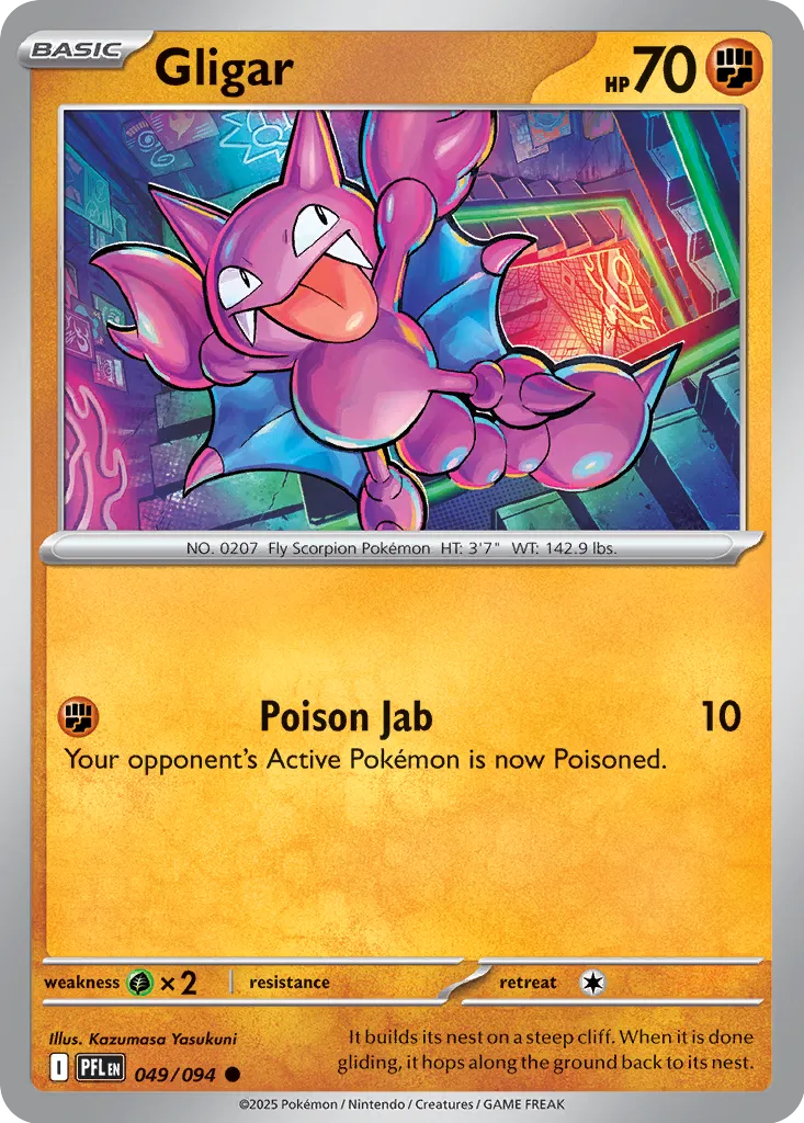 Gligar 049/094 (ME02: Phantasmal Flames) 
