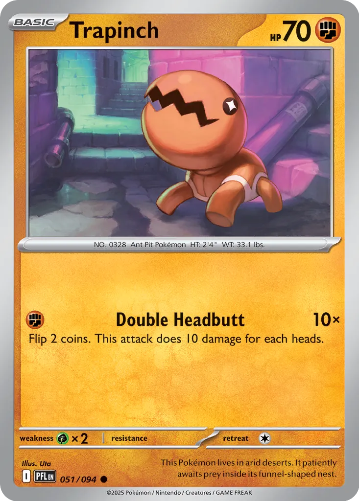 Trapinch 051/094 (ME02: Phantasmal Flames) 