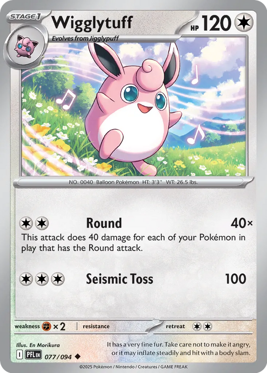 Wigglytuff 077/094 (ME02: Phantasmal Flames)  - Reverse Holofoil