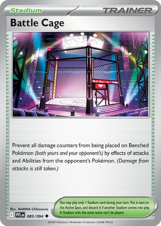 Battle Cage 085/094 (ME02: Phantasmal Flames)  - Reverse Holofoil