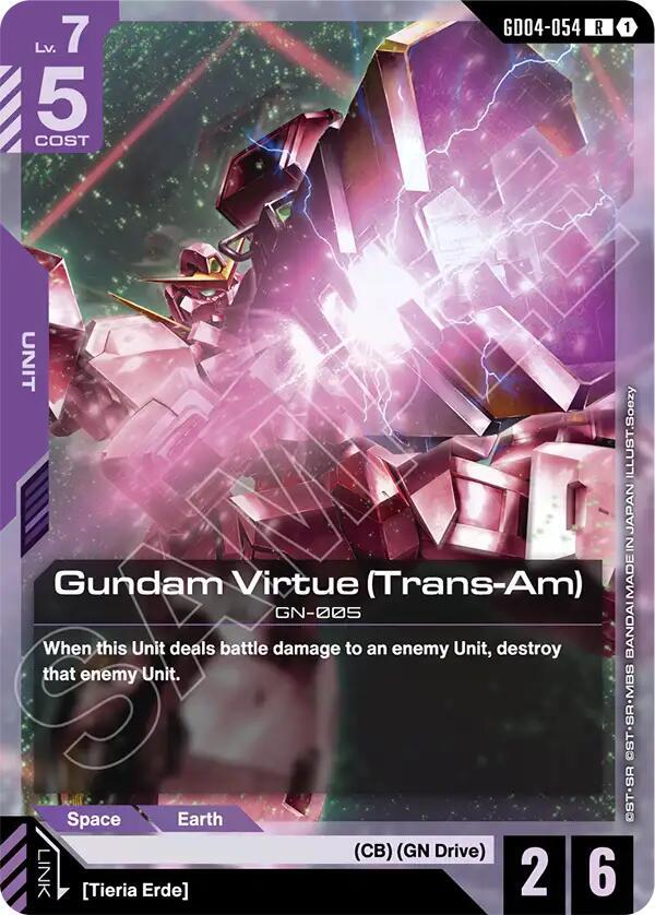Gundam Virtue (Trans-Am) GD04-054 (Phantom Aria)  - Holofoil