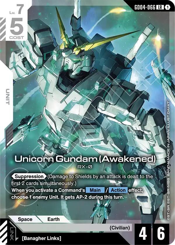 Unicorn Gundam Awakened GD04-066 (Phantom Aria)  - Holofoil