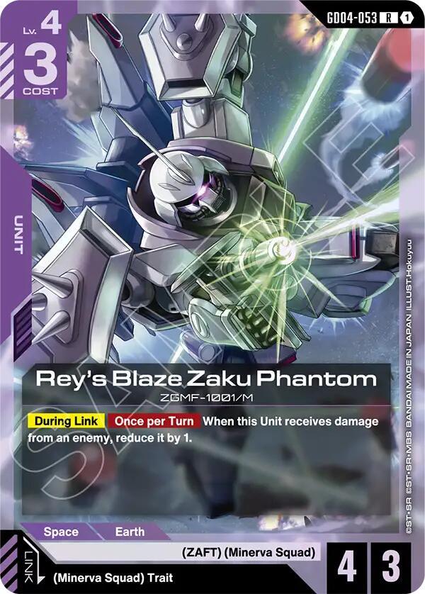 Reys Blaze Zaku Phantom GD04-053 (Phantom Aria)  - Holofoil