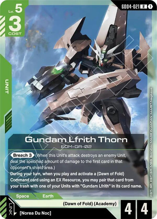 Gundam Lfrith Thorn GD04-021 (Phantom Aria)  - Holofoil