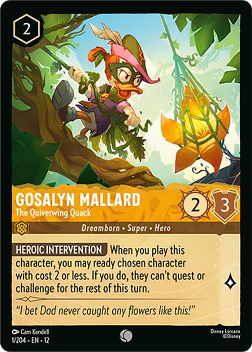Gosalyn, Mallard The Quiverwing Quack 1/204 (Wilds Unknown)  - Cold Foil