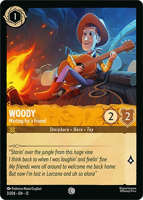 Woody, Waiting for a Friend 3/204 (Wilds Unknown)  - Cold Foil