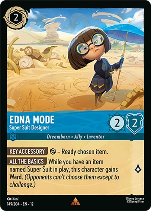 Edna Mode, Super Suit Designer 149/204 (Wilds Unknown)  - Cold Foil