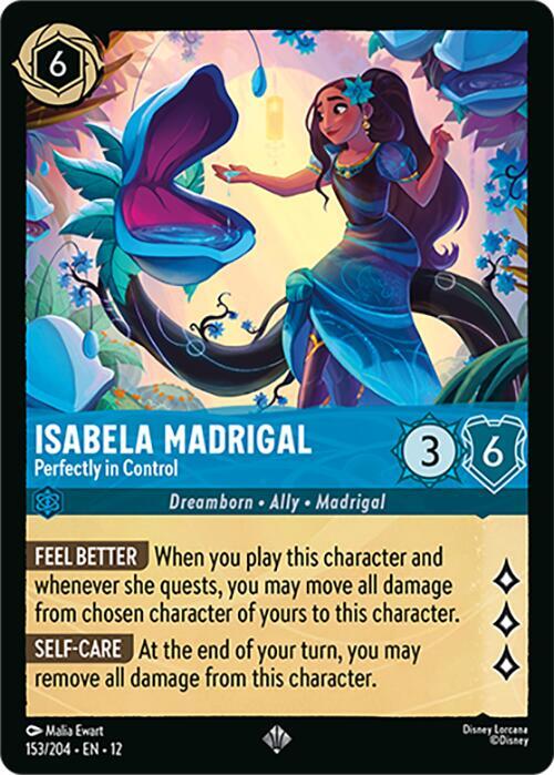 Isabela Madrigal, Perfectly in Control 153/204 (Wilds Unknown)  - Cold Foil