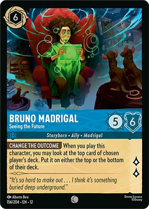Bruno Madrigal, Seeing the Future 156/204 (Wilds Unknown)  - Cold Foil