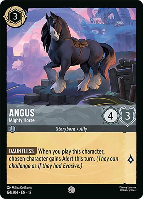 Angus, Mighty Horse 174/204 (Wilds Unknown)  - Cold Foil