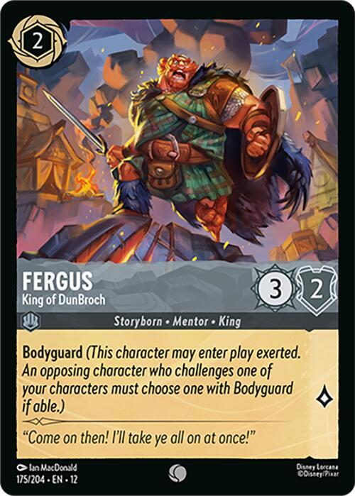 Fergus, King of DunBroch 175/204 (Wilds Unknown)  - Cold Foil