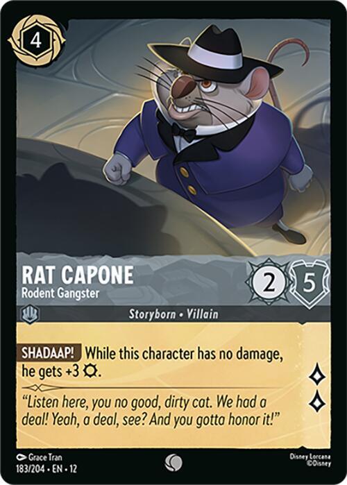 Rat Capone, Rodent Gangster 183/204 (Wilds Unknown)  - Cold Foil