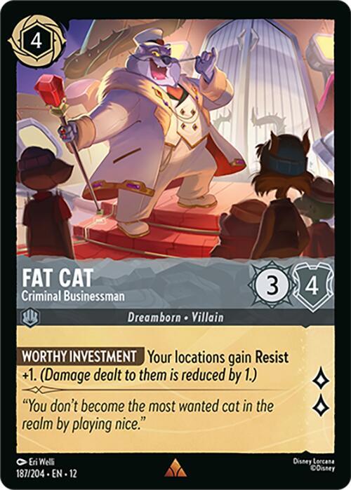 Fat Cat, Criminal Businessman 187/204 (Wilds Unknown)  - Cold Foil