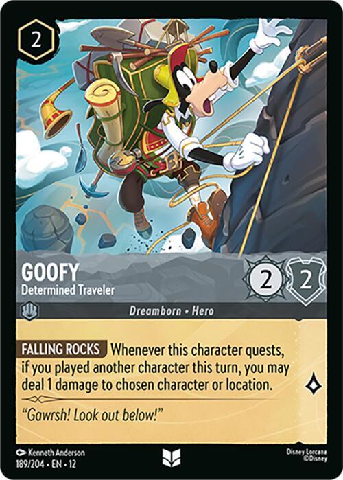 Goofy Determined Traveler 189/204 (Wilds Unknown)  - Cold Foil