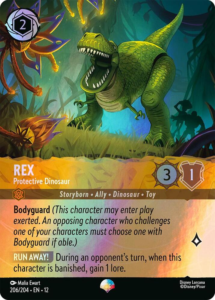 Rex, Protective Dinosaur 206/204 (Wilds Unknown)  - Rainbow Holofoil