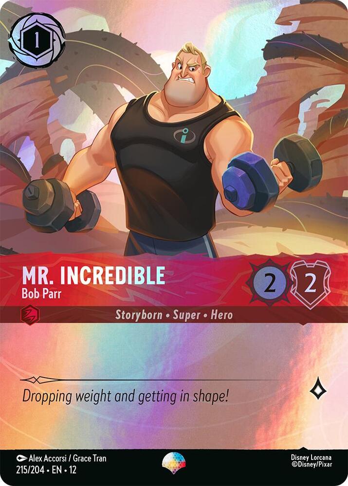 Mr. Incredible, Bob Parr 215/204 (Wilds Unknown)  - Rainbow Foil