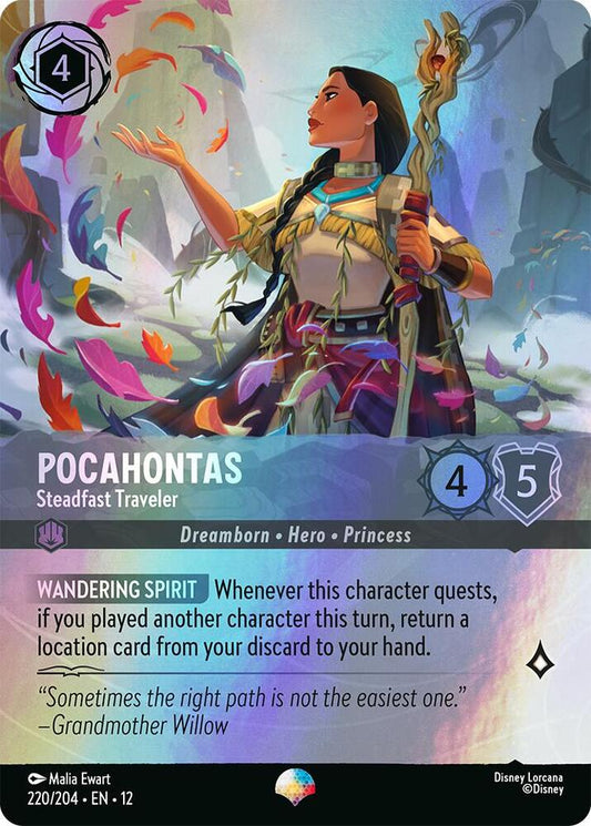 Pocahontas Steadfast Traveler Epic 220/204 (Wilds Unknown)  - Holofoil