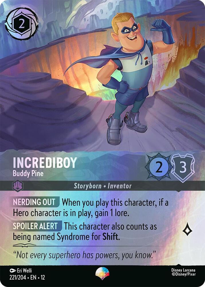 Incrediboy Buddy Pine Epic 221/204 (Wilds Unknown)  - Holofoil