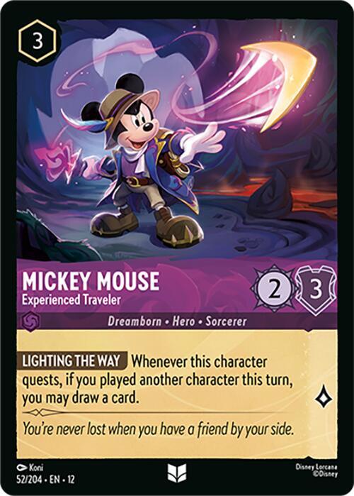 Mickey Mouse Experienced Traveler 52/204 (Wilds Unknown) 