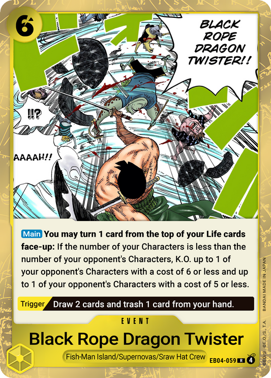 Black Rope Dragon Twister EB04-059 (Adventure on Kami's Island)  - Foil