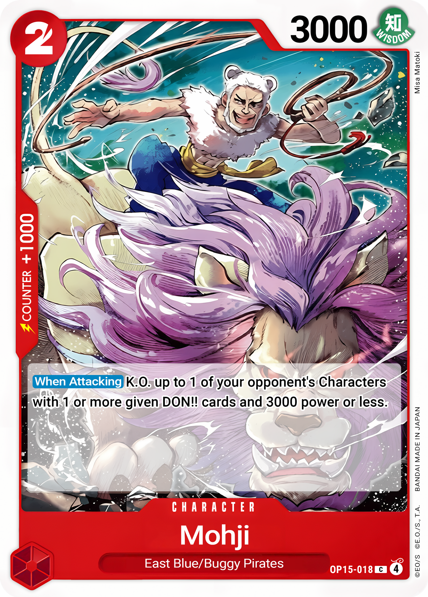 Mohji OP15-018 (Adventure on Kami's Island) 