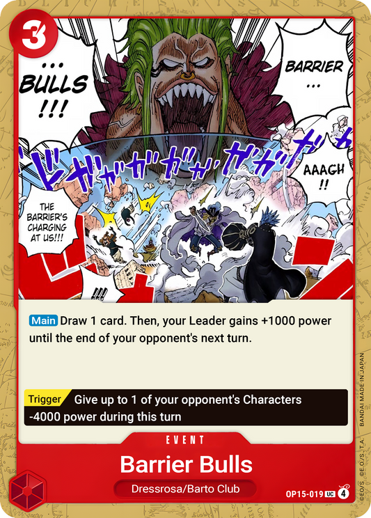 Barrier Bulls OP15-019 (Adventure on Kami's Island) 