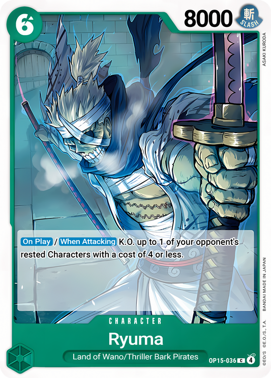Ryuma OP15-036 (Adventure on Kami's Island) 